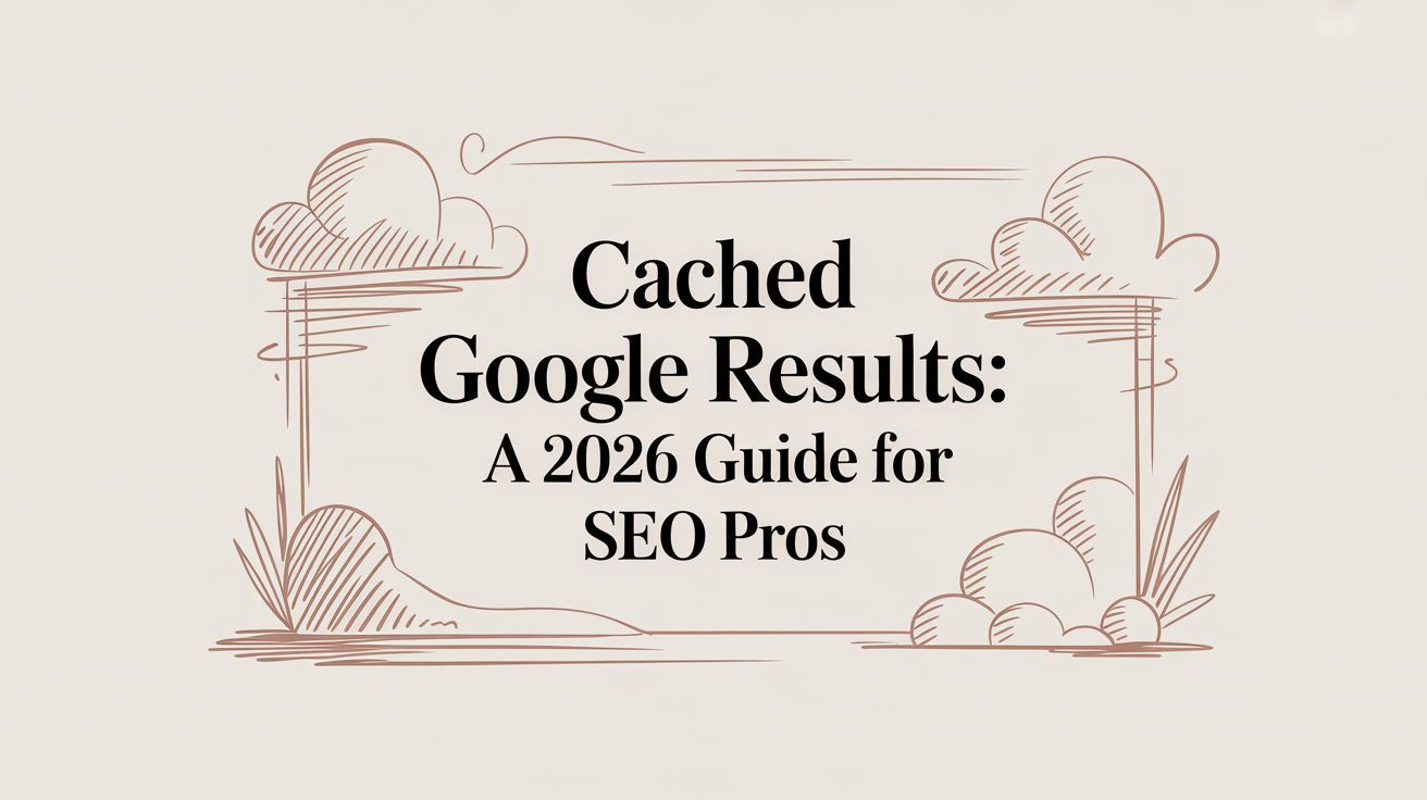 Cached Google Results: A 2026 Guide for SEO Pros
