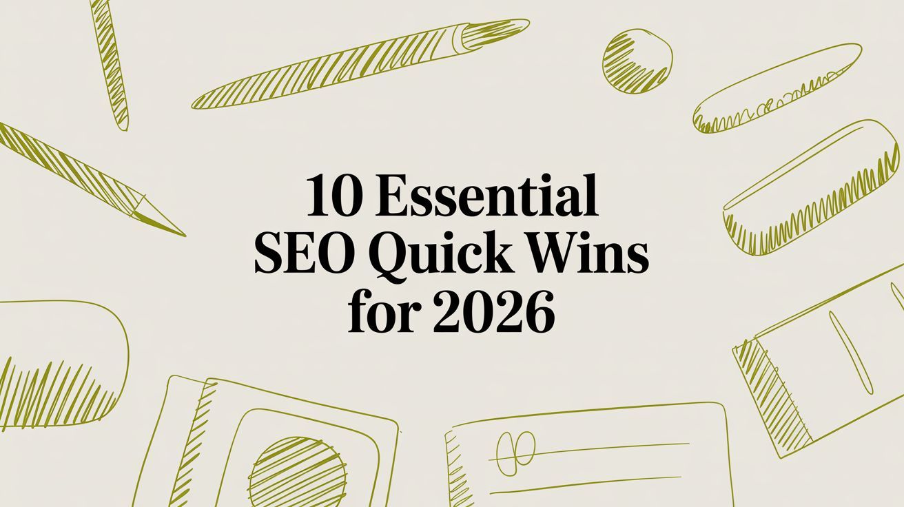 10 Essential SEO Quick Wins for 2026