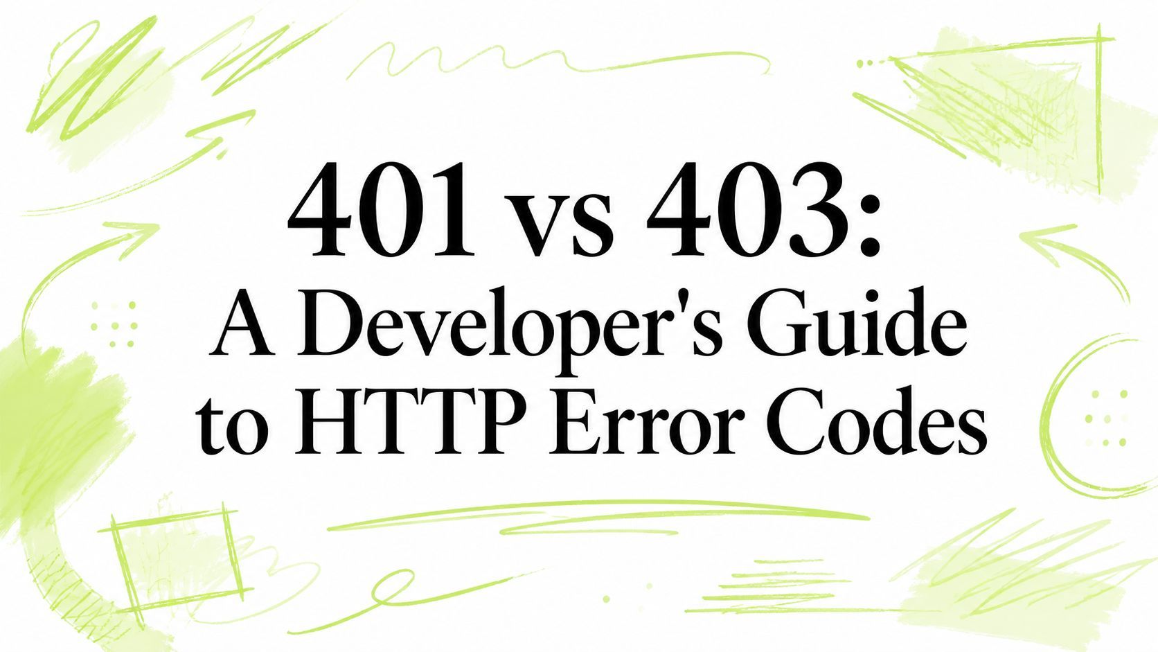 401 vs 403: A Developer's Guide to HTTP Error Codes