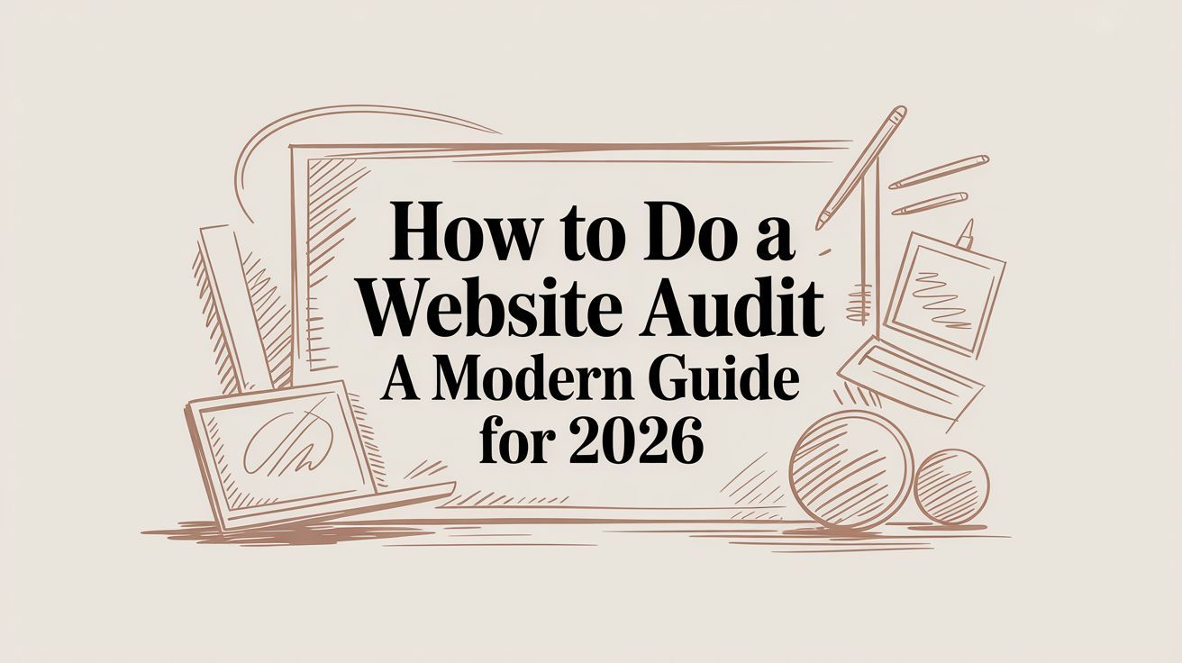 How to Do a Website Audit A Modern Guide for 2026
